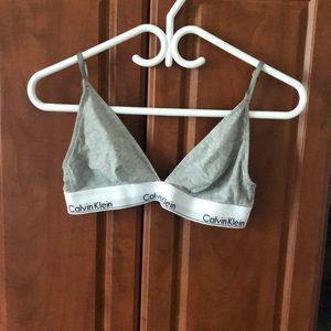 Grey Calvin Klein Bra